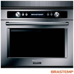 Micro-ondas de Embutir Brastemp Gourmand 40 Litros Inox com Sistema 3D e Sensor Cooking