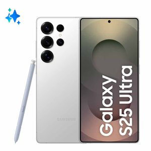 Smartphone Samsung Galaxy S25 5G Titânio Prata, 512GB, 12GB RAM e Câmera Quádrupla de 200MP + 50MP + 10MP + 50MP