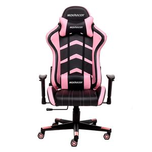 Cadeira Gamer MaxRacer Aggressive Rosa