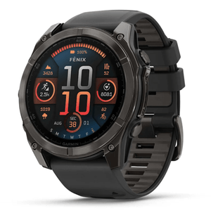 Relógio Garmin Fenix 8X Safira Carbon Gray com 32GB de Memória