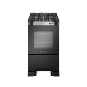 Fogão de Piso Mueller 4 Bocas Decorato Vetro Preto – Bivolt