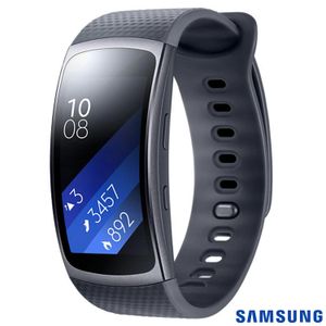 Gear Fit 2 Samsung Preto com 1,5?, Pulseira em Elastômero, Bluetooth e 4GB