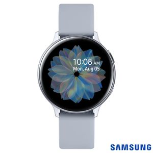 Galaxy Watch Active2  BT 44mm (Alumínio) - Prata (Pulseira de Silicone)