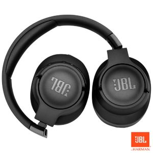 Fone De Ouvido Bluetooth JBL Over Ear TUNE760 Preto Até 35h De Bateria com Cancelamento De Ruído