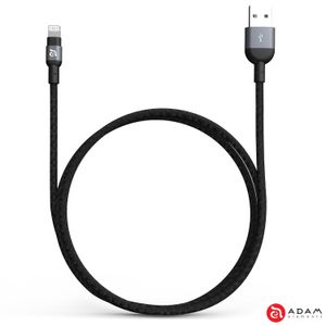 Cabo Lightning para iPhone, iPad e iPod em Alumínio 120 cm Cinza - Adam - PeAk II 120b 120cm