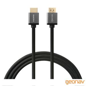 Cabo HDMI Ultra High Speed com Revestimento em Nylon Trançado e 1.8 m Cinza - Geonav - HDMI2018