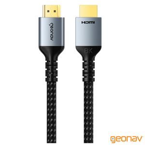 Cabo HDMI 2.1 com 2 metros Cinza - Geonav - HDMI2120