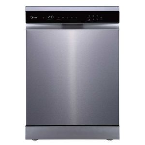 Lava Louças de Piso com 14 Serviços Midea SmartHome com 9 Programas de Lavagem Inox - MDWEF1433GSS2