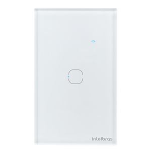 Interruptor Smart Touch Wi-Fi Izy com 1 Tecla Branco - Intelbras - EWS 1001