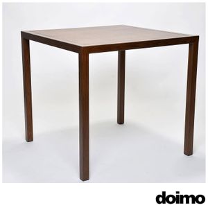 Mesa de Jantar quadrada Easy 80 Castanho Escuro - Doimo