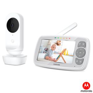 Babá Eletrônica Motorola EASE34 Tela de 4,3" Canções de Ninar e Sons da Natureza