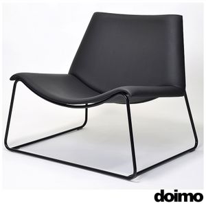 Poltrona Evo em Tecido Courissimo Preto - Doimo