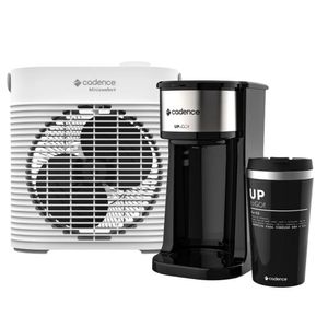 Kit Cadence Aquecedor MiniConfort e Cafeteira To Go