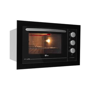 Forno Elétrico de Embutir Fischer Fit Line Preto 48L