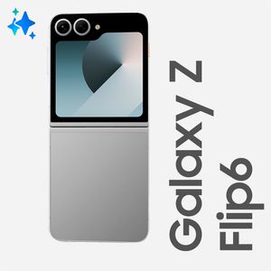 Celular Samsung Galaxy Z Flip6  5G Cinza, 256GB, 12GB RAM e Câmera Dupla de 50MP+12MP