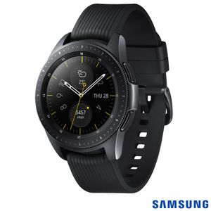 Galaxy Watch LTE 42mm Samsung Preto com 1,2?, Pulseira de Silicone, Bluetooth e 4GB