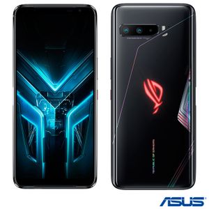 ROG Phone 3 Preto Asus, com Tela de 6,59", 5G, 128GB e Câmera Tripla de 64MP + 13MP + 5MP - ZS661KS-6A033BR