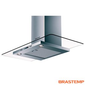 Coifa de Parede Brastemp 90 cm Inox 5 e 6 Bocas Timer Autodesligamento BAP90AR