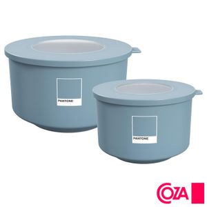Jogo de Potes Hoop em Polipropileno com 02 Peças - Coza-Pantone