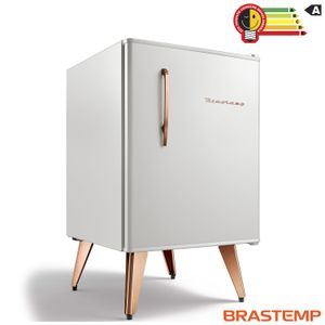 Frigobar Brastemp Retrô com 76 Litros de Capacidade e Controle Automático de Temperatura Ice White - BRA08BB