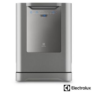 Lava-Louças Electrolux Inox com 14 Serviços, 06 Programas de Lavagem e Painel Blue Touch - LV14X