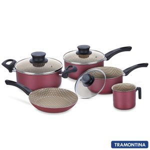 Conjunto de Panelas Antiaderentes com 05 Peças Paris - Tramontina