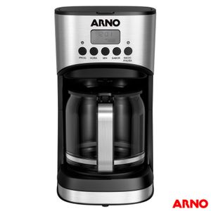 Cafeteira Arno Filtro New Element Preto e Inox para Café em Pó - CFNE