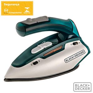 Ferro de Viagem Black & Decker a Vapor e Seco - 777-BR