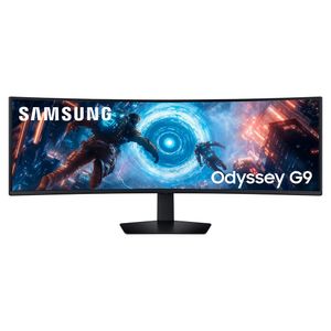 Monitor Samsung Odyssey G9, 49” Curvo Dual QHD, FreeSync Premium Pro, 144Hz, Preto - LS49FG910ELXZD