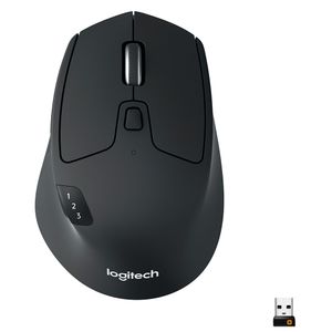 Mouse sem fio Logitech M720 Triathlon com Conexão USB Unifying ou Bluetooth com Easy-Switch e Pilha Inclusa