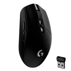 Mouse Gamer Sem Fio Logitech G305 LIGHTSPEED com 6 Botões Programáveis e Até 12.000 DPI - Preto