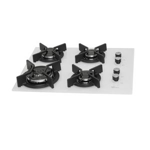 Cooktop a Gás Fischer 4 Bocas Tripla Chama Infinity Trempe de Ferro Fundido 62936 Branco