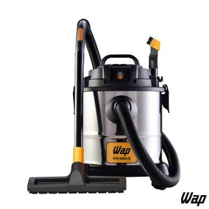 Aspirador de Pó e Água WAP GTX Inox 20 com Capacidade de 20 Litros com Saco para Pó - GTWINOX20