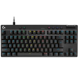 Teclado Gamer Logitech G PRO X TKL RAPID, Switches Magnético-Analógicos, Modo Rapid Trigger, Layout US, Preto