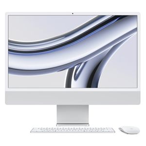 iMac 24", Tela Retina 4.5K Apple, Processador M3, (8GB RAM, 512GB) - Prateado