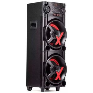 Caixa De Som Amvox NewX 1000W Led Bluetooth USB SD Bivolt Preto ACA 1000
