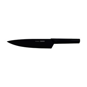 Faca Chef Tramontina Nygma em Aço Inox e Polipropileno Preto 8"