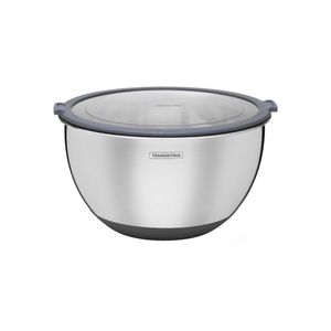 Bowl Tramontina Cucina em Aço Inox com Tampa Plástica 22 cm 3 Litros