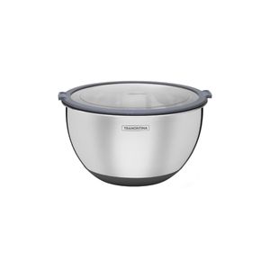 Bowl Tramontina Cucina em Aço Inox com Tampa Plástica 19 cm 1,5 Litros