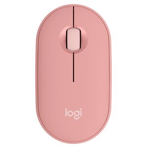 Mouse sem fio Logitech Pebble 2 M350s com Clique Silencioso, Conexão Bluetooth e Pilha Inclusa- Rosa