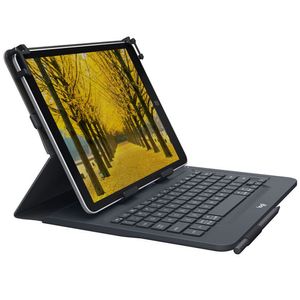 Capa com teclado Logitech Universal Folio com Conexão Bluetooth 3.0 para Tablets Android, Apple ou Windows de 9-10"