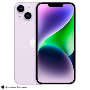 iPhone 14 Apple (512GB) Roxo, Tela de 6,1", 5G e Câmera de 12MP