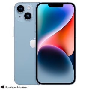 iPhone 14 Apple (512GB) Azul, Tela de 6,1", 5G e Câmera de 12MP