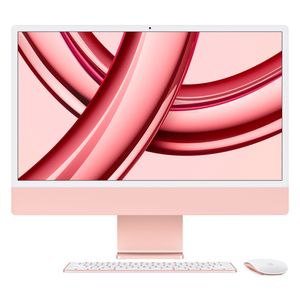 iMac 24", Tela Retina 4.5K Apple, Processador M3, (8GB RAM, 256GB) - Rosa