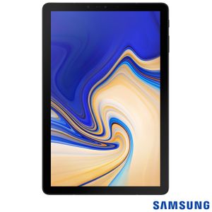 Tablet Samsung Galaxy Tab S4 Preto com 10,5?, 4G + Wi-Fi, Android 8.1, Processador Octa-Core 2.4GHz e 64GB