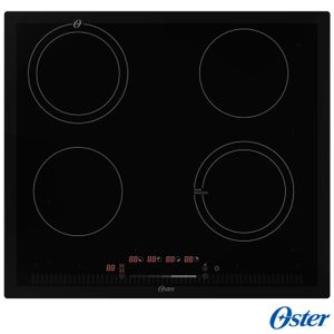 Cooktop por Indução Oster em Vitrocerâmico com 04 Bocas e Painel Touch Screen Preto - OTOP402