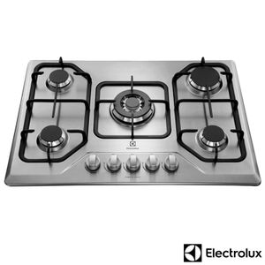 Cooktop a Gás Electrolux Inox com 05 Bocas, Painel Manual, Inox - GT75X