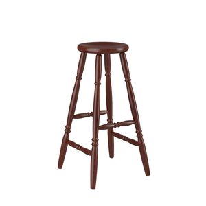 Banqueta Alta em Madeira 75cm Castanho Acetinado 170EA Piratini