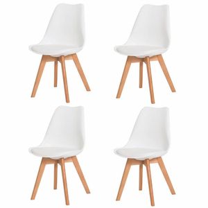 Kit 4 Cadeiras Saarinen Leda Branca