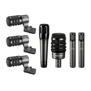 Kit 7 Microfones para Bateria Audio-Technica Série Artist ATM-DRUM7 c/ Maleta